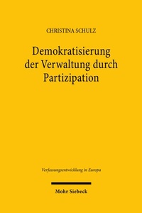 Abbildung von: Demokratisierung der Verwaltung durch Partizipation - Mohr Siebeck