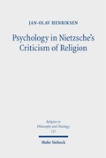 Cover: Psychology in Nietzsche's Criticism of Religion - Mohr Siebeck