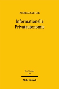 Abbildung von: Informationelle Privatautonomie - Mohr Siebeck