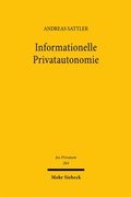 Cover: Informationelle Privatautonomie - Mohr Siebeck