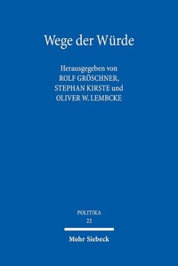 Abbildung von: Wege der Würde - Mohr Siebeck