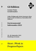 Cover: GI Edition Proceedings Band 328 "EnviroInfo 2022" - K&ouml;llen
