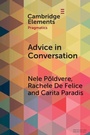 Cover: Advice in Conversation - Cambridge University Press