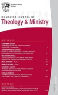 Cover: McMaster Journal of Theology and Ministry - Pickwick Publications