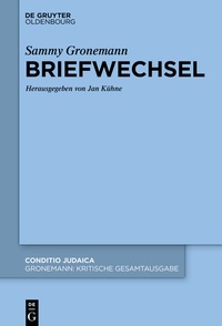 Abbildung von: Briefwechsel - De Gruyter Oldenbourg
