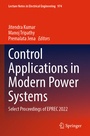 Cover: Control Applications in Modern Power Systems - Springer