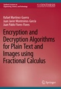 Cover: Encryption and Decryption Algorithms for Plain Text and Images using Fractional Calculus - Springer