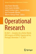 Cover: Operational Research - Springer