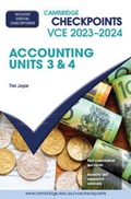 Cover: Cambridge Checkpoints VCE Accounting Units 3&4 2023-2024 - Cambridge University Press