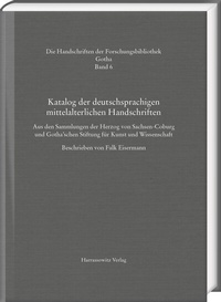 Abbildung von: Katalog der deutschsprachigen mittelalterlichen Handschriften - Harrassowitz Verlag