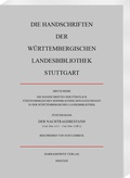 Cover: Die Handschriften der F&uuml;rstlich F&uuml;rstenbergischen Hofbibliothek Donaueschingen in der W&uuml;rttembergischen Landesbibliothek Stuttgart - Harrassowitz Verlag