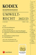 Cover: KODEX Umweltrecht 2022/23 - inkl. App - LexisNexis Verlag ARD ORAC GmbH
