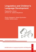 Cover: Linguistics and Children's Language Development - LINCOM GmbH