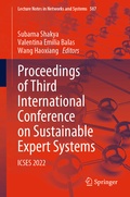 Cover: Proceedings of Third International Conference on Sustainable Expert Systems - Springer