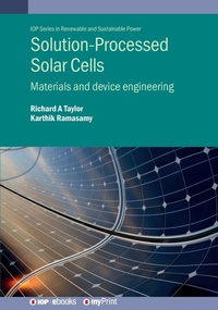 Enlarge image Cover: Solution-Processed Solar Cells - Institute of Physics Publishing