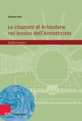 Cover: Le citazioni di Aristofane nel lessico dell'Antiatticista - Vandenhoeck & Ruprecht