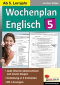 Cover: Wochenplan Englisch 5 - KOHL VERLAG Der Verlag mit dem Baum