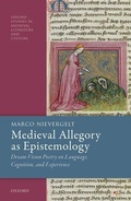 Cover: Medieval Allegory as Epistemology - Oxford University Press