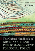 Cover: The Oxford Handbook of Governance and Public Management for Social Policy - Oxford University Press Inc