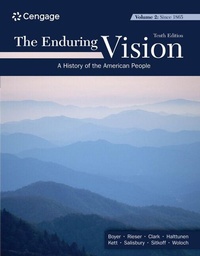 Enlarge image Cover: The Enduring Vision, Volume II: Since 1865 - Wadsworth Publishing Co Inc