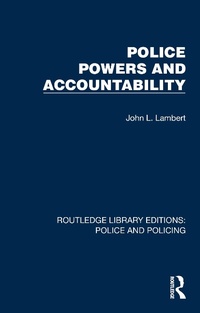 Abbildung von: Police Powers and Accountability - Routledge