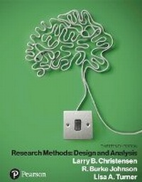 Enlarge image Cover: Research Methods, Design, and Analysis - Pearson