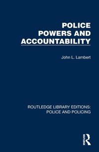 Abbildung von: Police Powers and Accountability - Routledge