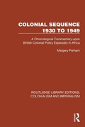 Cover: Colonial Sequence 1930 to 1949 - Routledge