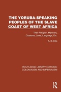 Bild: The Yoruba-Speaking Peoples of the Slave Coast of West Africa - Routledge