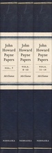 Cover: John Howard Payne Papers, 3-volume Set - University of Nebraska Press