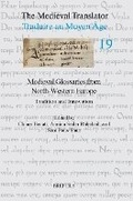 Cover: Medieval Glossaries from North-Western Europe - Brepols N.V.
