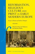 Cover: Reformation, Religious Culture and Print in Early Modern Europe - Brill