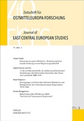Cover: Zeitschrift f&uuml;r Ostmitteleuropa-Forschung (ZfO) 71/3 / Journal of East Central European Studies (JECES) - Verlag Herder-Institut