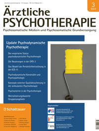 Abbildung von: Ärztliche Psychotherapie - Klett-Cotta