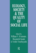 Cover: Ecology, World Resources and the Quality of Social Life - Routledge