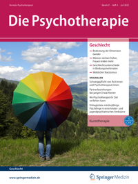 Abbildung von: Die Psychotherapie - SpringerMedizin