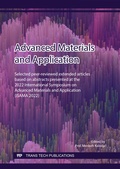 Cover: Advanced Materials and Application (ISAMA) - Trans Tech Publications Ltd