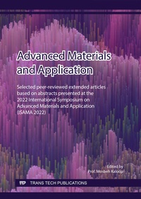 Enlarge image Cover: Advanced Materials and Application (ISAMA) - Trans Tech Publications Ltd