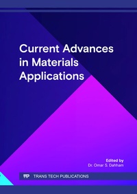 Abbildung von: Current Advances in Materials Applications - Trans Tech Publications Ltd