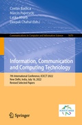 Cover: Information, Communication and Computing Technology - Springer