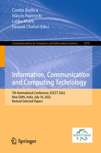 Enlarge image Cover: Information, Communication and Computing Technology - Springer
