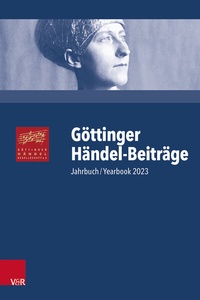 Abbildung von: Göttinger Händel-Beiträge, Band 24 - Vandenhoeck & Ruprecht