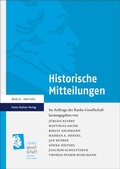 Cover: Historische Mitteilungen 32 (2020-2021) - Franz Steiner Verlag