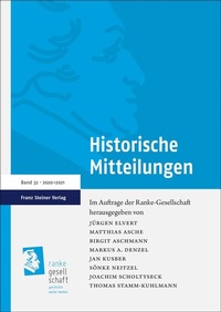 Abbildung von: Historische Mitteilungen 32 (2020-2021) - Franz Steiner Verlag