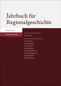 Abbildung von: Jahrbuch für Regionalgeschichte 40 (2022) - Franz Steiner Verlag
