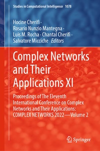 Enlarge image Cover: Complex Networks and Their Applications XI - Springer