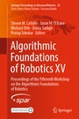 Cover: Algorithmic Foundations of Robotics XV - Springer