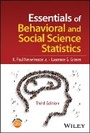 Cover: Essentials of Behavioral and Social Science Statistics - Wiley