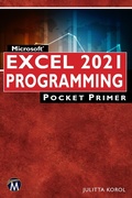 Cover: Microsoft Excel 2021 Programming Pocket Primer - Mercury Learning & Information