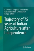 Cover: Trajectory of 75 years of Indian Agriculture after Independence - Springer